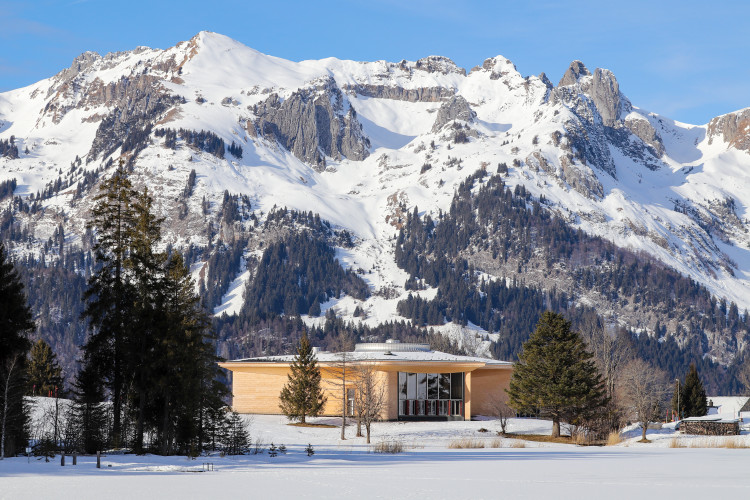 klanghaus im Winter