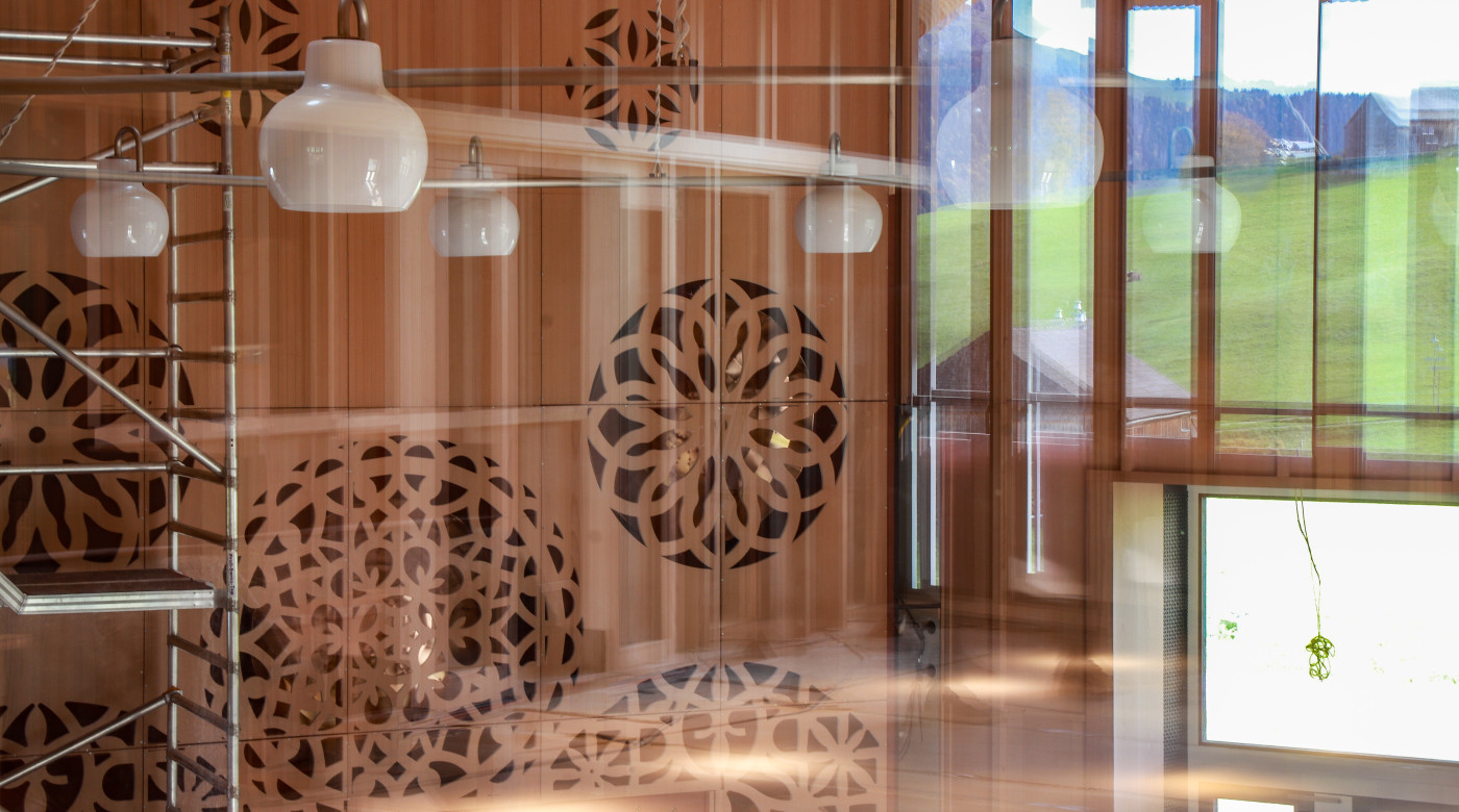 Klanghaus Toggenburg R&auml;ume mit Spiegelung