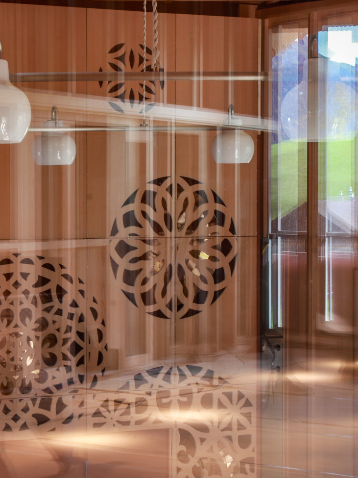 Klanghaus Toggenburg Räume mit Spiegelung